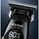 Aparat de Tuns Profesional Kemei KM 1365 de 8000 RPM 1200mAh display LED 2 viteze