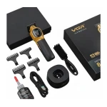 Masina de Tuns Profesionala VGR V 886C AURIE de 9000 RPM 3200mAh display LED baza de incarcare
