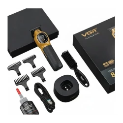 Masina de Tuns Profesionala VGR V 886C AURIE de 9000 RPM 3200mAh display LED baza de incarcare