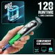 Trimmer Profesional VGR V 055 pentru par 120 Minute Autonomie 4 Piepteni USB