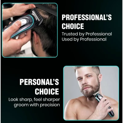 Trimmer Profesional VGR V 055 pentru par 120 Minute Autonomie 4 Piepteni USB