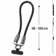 Cablu USB Type C la Type C 60W Fast Charging cu Prindere Metalica tip lant Lungime 120 cm
