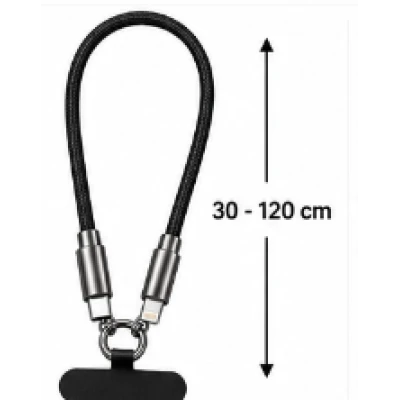 Cablu USB Type C la Lightning pentru iPhone Fast Charging 60W tip lant cu Prindere Metalica 120 cm