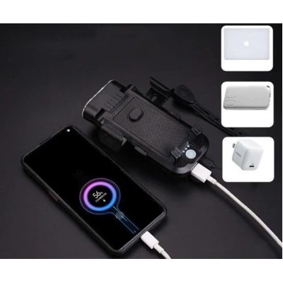 Suport Telefon Bicicleta 4 in 1 Powerbank 4000mAh Claxon 130dB Lanterna LED LY27