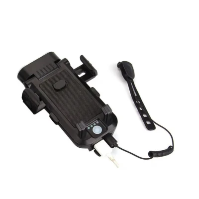Suport Telefon Bicicleta 4 in 1 Powerbank 4000mAh Claxon 130dB Lanterna LED LY27