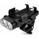 Suport Telefon Bicicleta 4 in 1 Powerbank 4000mAh Claxon 130dB Lanterna LED LY27