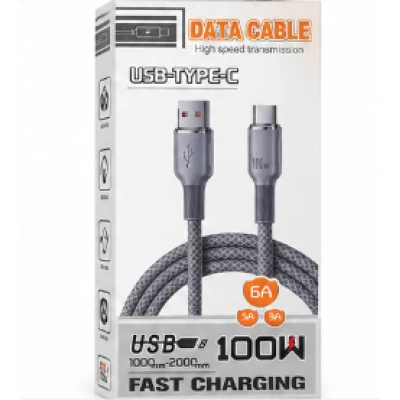 Cablu USB la USB Type C 3 Metri 100W 6A Fast Charging High Speed Data Transmission