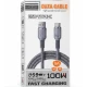 Cablu USB la USB Type C 3 Metri 100W 6A Fast Charging High Speed Data Transmission