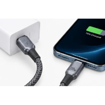 Cablu USB la Lightning pentru iPhone 3 Metri 100W 6A Fast Charging