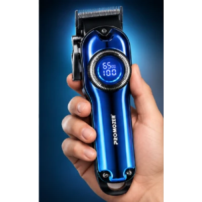 Masina de Tuns Profesionala PROMOZER Display LED Digital incarcare USB Design Ergonomic