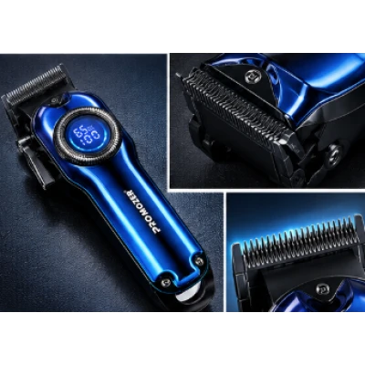 Masina de Tuns Profesionala PROMOZER Display LED Digital incarcare USB Design Ergonomic