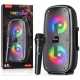 Boxa portabila KTS 2388 de 6.5 Inch Wireless Iluminare LED RGB Microfon Inclus