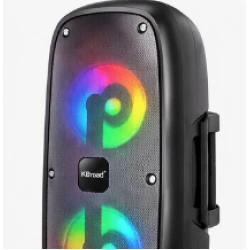Boxa portabila KTS 2388 de 6.5 Inch Wireless Iluminare LED RGB Microfon Inclus