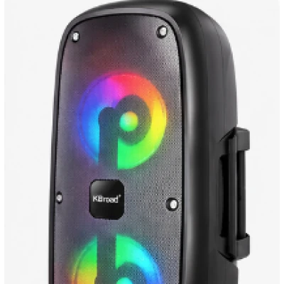 Boxa portabila KTS 2388 de 6.5 Inch Wireless Iluminare LED RGB Microfon Inclus