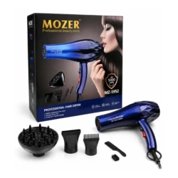 Uscator de Par Profesional Mozer MZ 5952 putere 5000W cu 2 trepte viteza 2 trepte temperatura 5 Accesorii