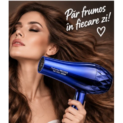 Uscator de Par Profesional Mozer MZ 5952 putere 5000W cu 2 trepte viteza 2 trepte temperatura 5 Accesorii