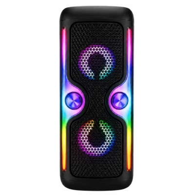 Boxa Portabila KTS 2033 Karaoke bluetooth 2×4 inch RGB Microfon Wireless