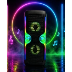 Boxa Portabila KTS 2033 Karaoke bluetooth 2×4 inch RGB Microfon Wireless