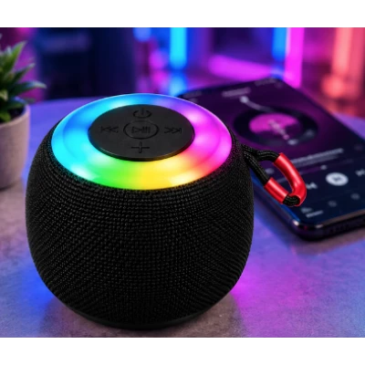 Mini boxa portabila AC601 bluetooth 5W Lumini RGB Baterie 800mAh USB