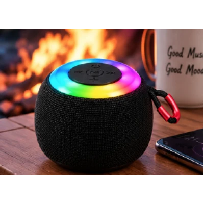 Mini boxa portabila AC601 bluetooth 5W Lumini RGB Baterie 800mAh USB