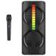 Boxa Portabila KTS 2217 bluetooth 20W de 2×4 inch RGB karaoke microfon wireless