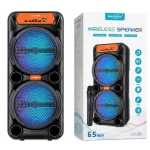 Boxa portabila GTS 1880 bluetooth 2×6.5 inch LED RGB microfon wireless Karaoke