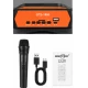 Boxa portabila GTS 1880 bluetooth 2×6.5 inch LED RGB microfon wireless Karaoke