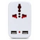 Adaptor Universal de Priza 288 cu 2 Porturi USB incarcare 5V / 1000mA