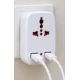Adaptor Universal de Priza 288 cu 2 Porturi USB incarcare 5V / 1000mA