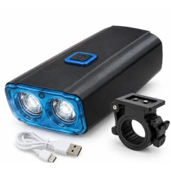 Lanterna LED 3W tip Far Bicicleta 581B de 120 lm cu 5 Moduri reincarcare USB