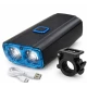 Lanterna LED 3W tip Far Bicicleta 581B de 120 lm cu 5 Moduri reincarcare USB