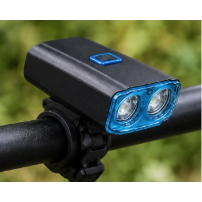 Lanterna LED 3W tip Far Bicicleta 581B de 120 lm cu 5 Moduri reincarcare USB