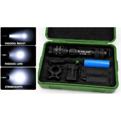 Lanterna multifunctionala LED X BALOG BL Q7001 reincarcabila cu Accesorii si Suporturi