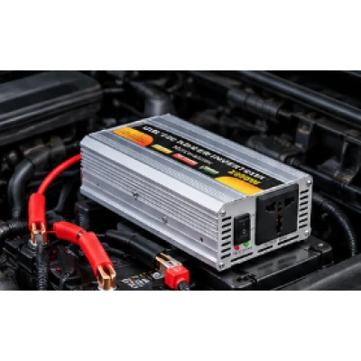 Invertor Auto SAA2000A putere 2000W de 12V DC la 230V AC cu Clesti pentru Baterie