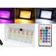 Proiector LED RGB 30W 220V cu Telecomanda Iluminare Colorata pentru Exterior si Interior
