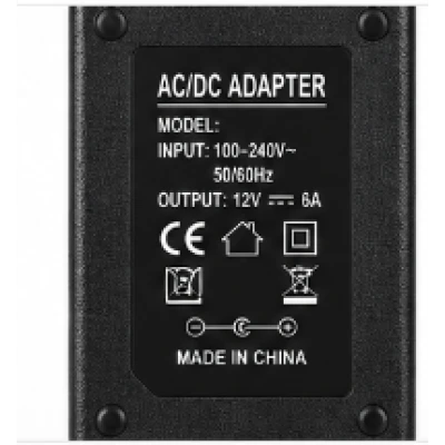 Alimentator AC/DC de 12V 6A putere 72W Sursa de Alimentare cu Mufa DC