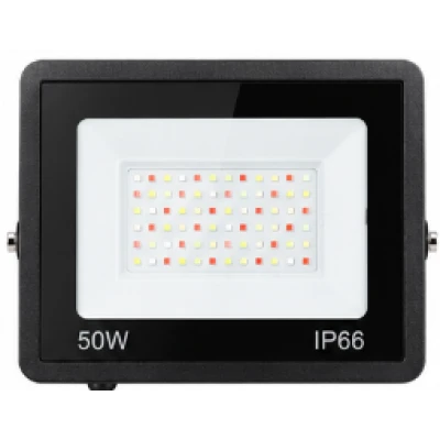 Proiector LED RGB 50W 220V cu Telecomanda IP66 Iluminare Multicolora pentru Interior si Exterior