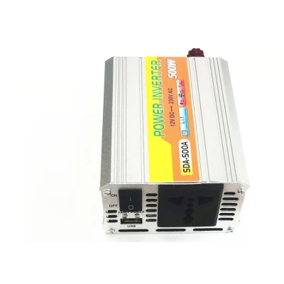 Invertor Auto 12V 220V putere 500W SDA 500A Convertor cu Sinus Modificat si USB 5V
