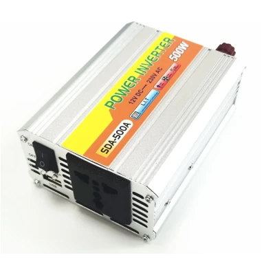 Invertor Auto 12V 220V putere 500W SDA 500A Convertor cu Sinus Modificat si USB 5V
