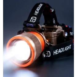 Lanterna de cap profesionala LED WH 2304 puternica zoom reglabil
