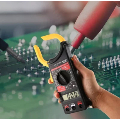 Multimetru Digital cu Cleste Ampermetric DT 266 Tester AC/DC cu Functie HOLD