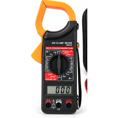 Multimetru Digital cu Cleste Ampermetric DT 266 Tester AC/DC cu Functie HOLD