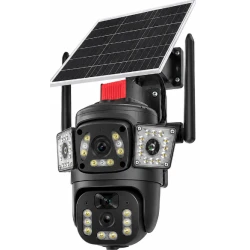 Camera de Supraveghere Solara 4K Ultra HD PTZ WiFi 360 Dual Lens senzor PIR A9 3