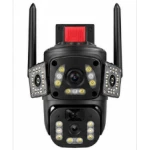 Camera de Supraveghere Solara 4K Ultra HD PTZ WiFi 360 Dual Lens senzor PIR A9 3