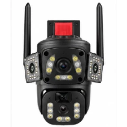 Camera de Supraveghere Solara 4K Ultra HD PTZ WiFi 360 Dual Lens senzor PIR A9 3