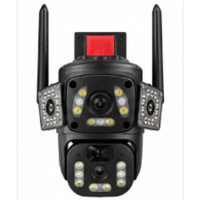 Camera de Supraveghere Solara 4K Ultra HD PTZ WiFi 360 Dual Lens senzor PIR A9 3