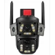 Camera de Supraveghere Solara 4K Ultra HD PTZ WiFi 360 Dual Lens senzor PIR A9 3