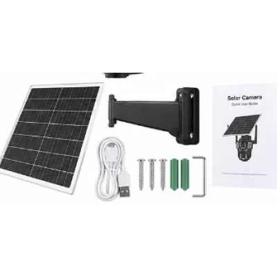 Camera de Supraveghere Solara 4K Ultra HD PTZ WiFi 360 Dual Lens senzor PIR A9 3