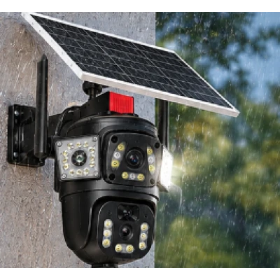 Camera de Supraveghere Solara 4K Ultra HD PTZ WiFi 360 Dual Lens senzor PIR A9 3
