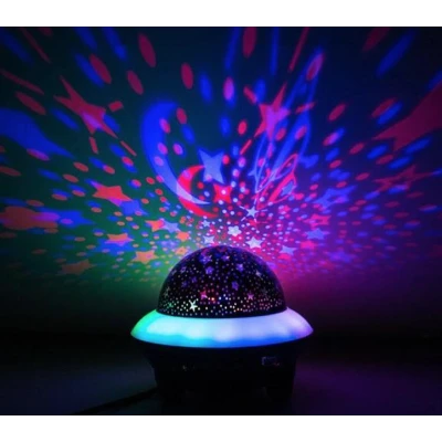 Proiector LED Crystal Magic Ball Light cu Boxa Bluetooth si Telecomanda Lumina RGB